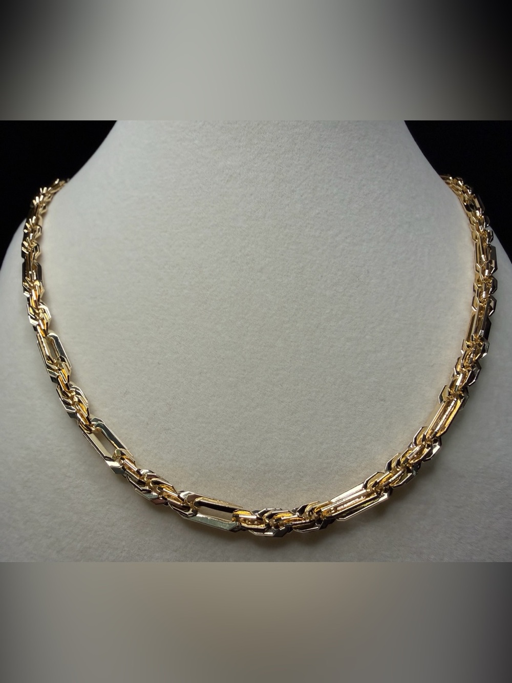 Figarope Milano 24in 5MM 14K Stamped Gold Premium Finish Brand New Stand Out!!